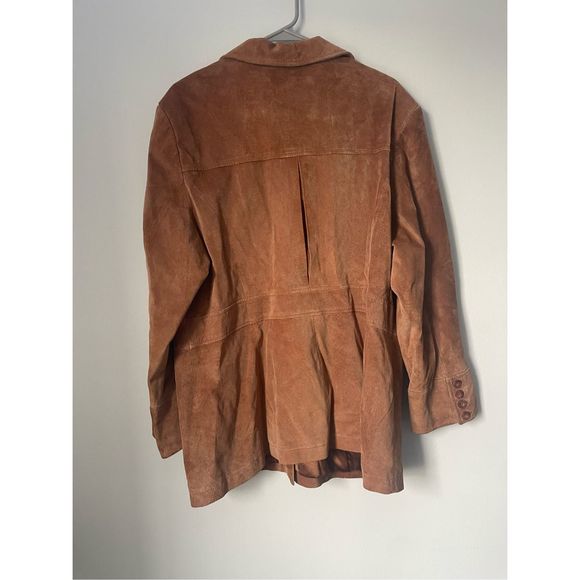 Women's Suede Jacket in Tan - Picture 3 of 4